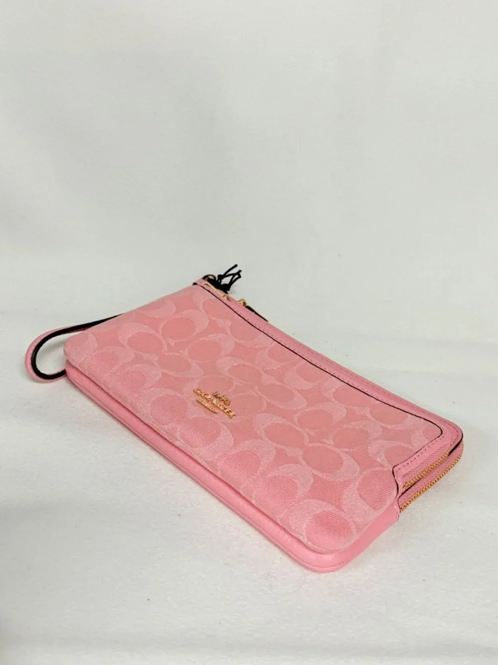 coach Double Zip Wallet In Signature Denim cdn22